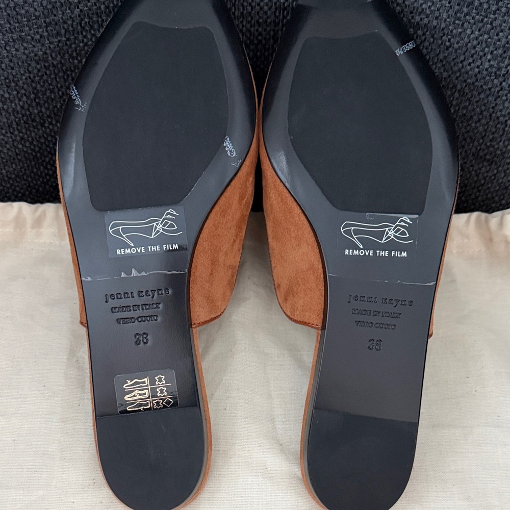 Jenni Kayne Brown Suede Mules - Picture 3 of 4